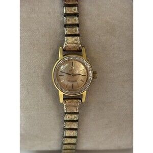 Vintage OMEGA Ladymatic Automatic 10k Gold Filled Bezel Women’s Watch 17mm